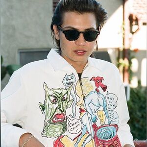 Supreme Daniel Johnston Embroidered Work Jacket While in L